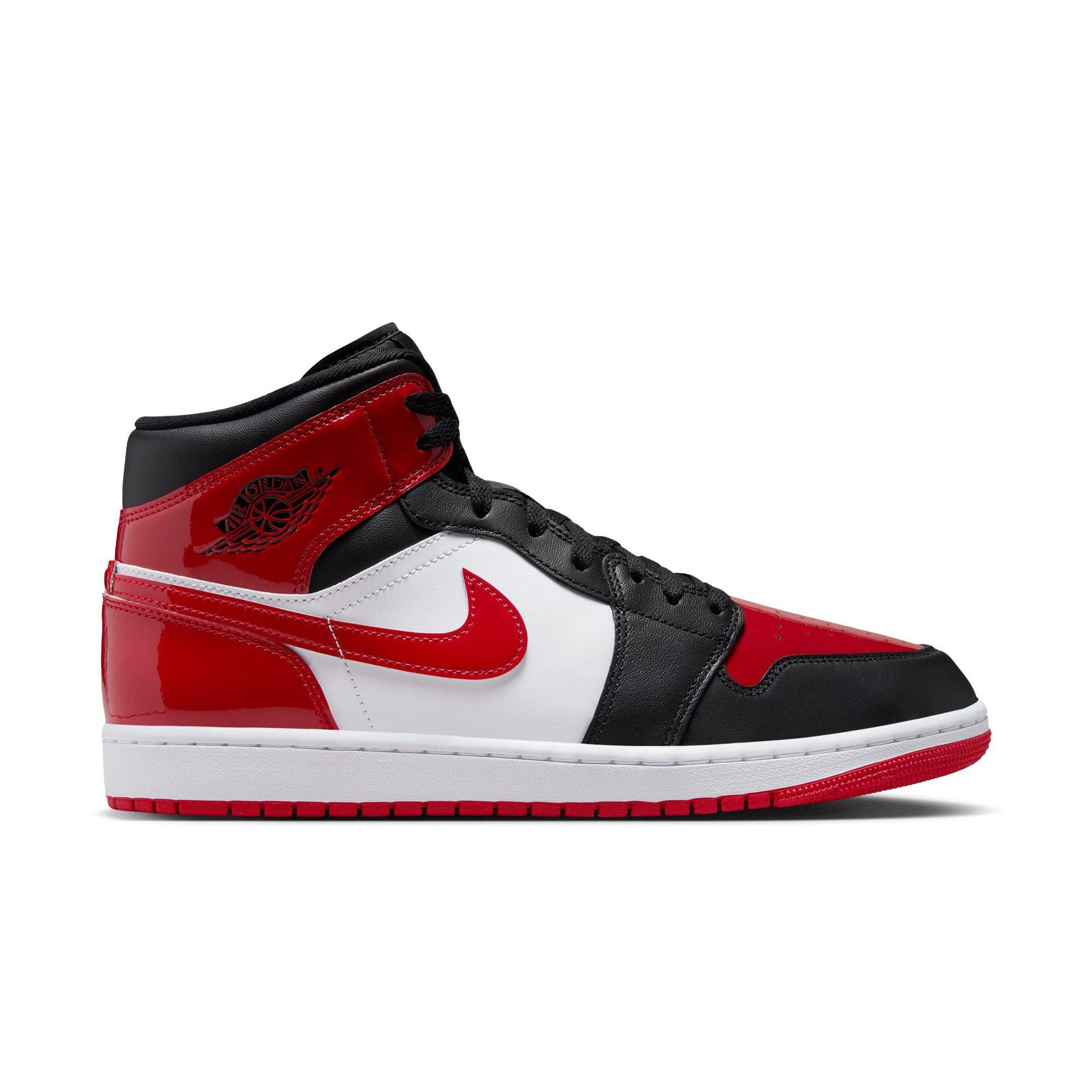 Jordan 1 Mid SE Black Men's Shoe Leather Upper | Hibbett